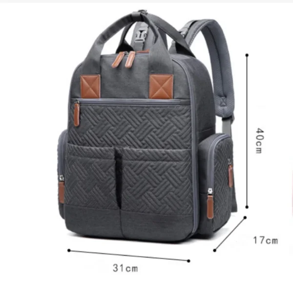 high-quality Diaper Nappy Bag Backpack With Changing Station Large Capacity Waterproof Bag Foldable Baby Bed Maternity Mummy - Image 5