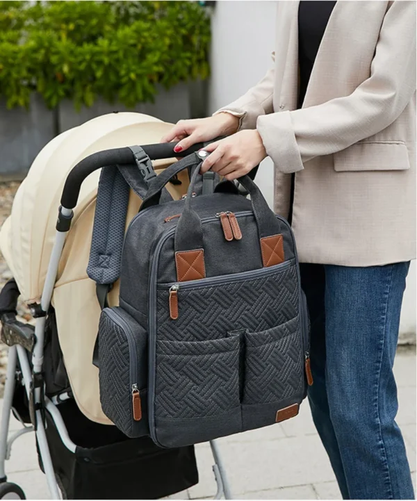 high-quality Diaper Nappy Bag Backpack With Changing Station Large Capacity Waterproof Bag Foldable Baby Bed Maternity Mummy