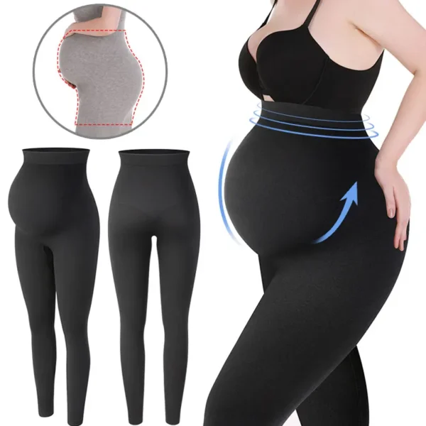 Maternity shapewear compression legging pregnant pants with factory price plus size - Image 6