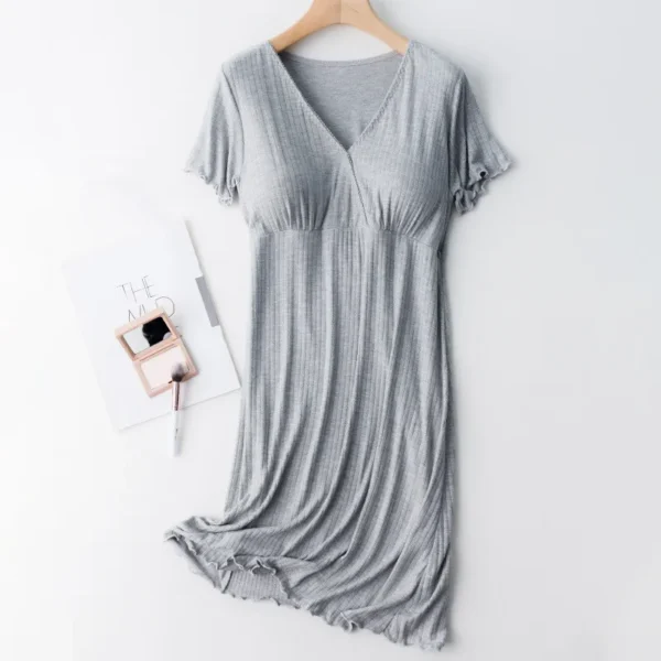 Maternity Breastfeeding Nightwear Nursing Pajama Sets Sleepwear Pregnancy Pyjama - Image 5