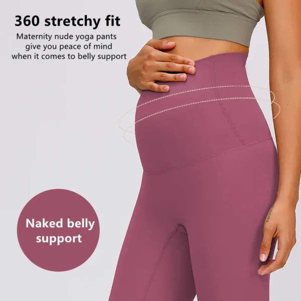 Fitness yoga breathable maternity woman products clothes pregnant women soft pants