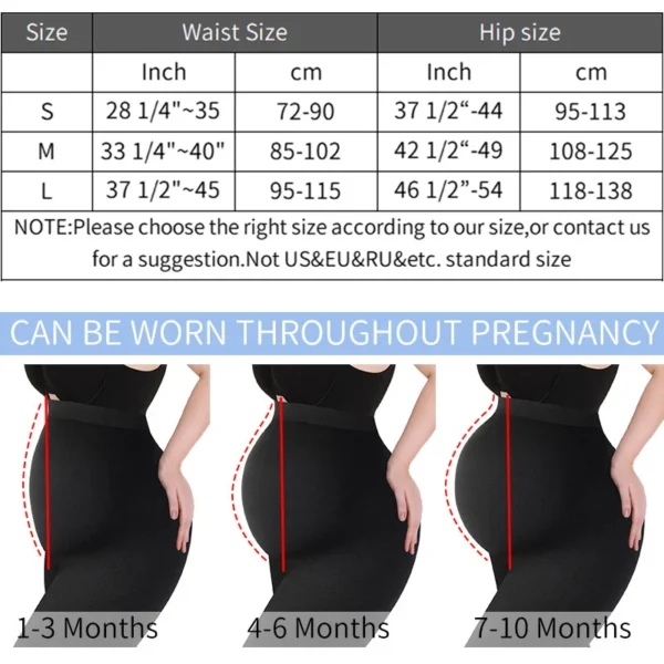 Maternity shapewear compression legging pregnant pants with factory price plus size - Image 4