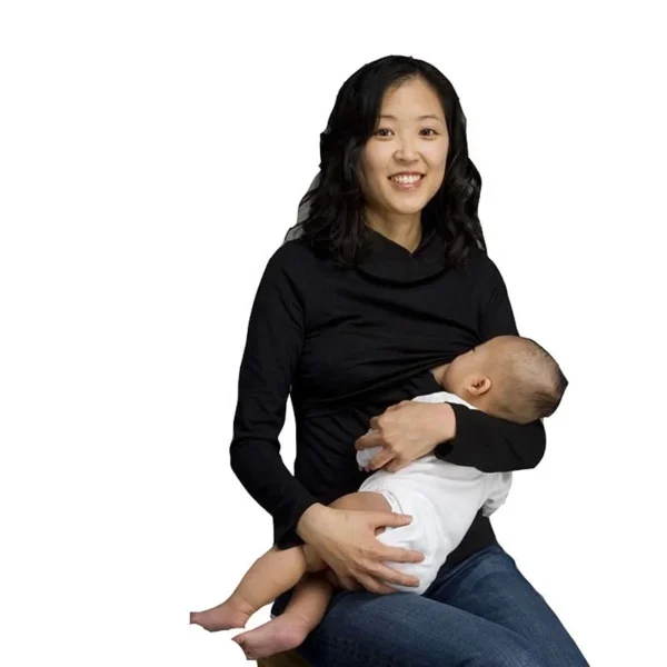 Winter Thermal Turtle Neck Big size Breastfeeding Clothes Nursing Shirt Maternity Tops For Pregnant Women - Image 6
